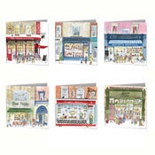 Image of London Shopfronts Greetings Cards Set