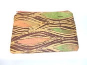 Image of Urbanknit zipper pouch - orange/green print