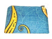 Image of Urbanknit zipper pouch - turquoise print