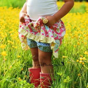 Image of Twirl Skirt Sewing Pattern - with or without attached Bloomers for Girls 2 - 8