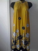 Image of B & Lu Yellow Tie Neck Dress sz 2x 