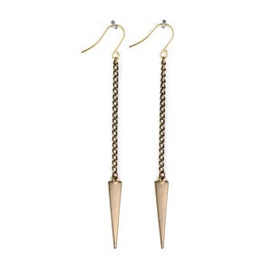 Image of Brass Spike Earrings