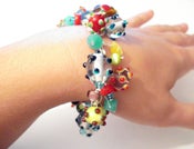 Image of Funky Chunky Charm Bracelet