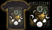 Image of Black "Lunar Cycle" T-shirt.