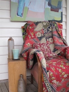 Image of Rose Red Double Vintage Throw