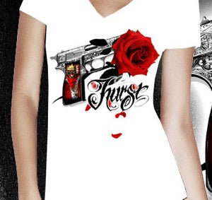 Image of Gun King 1 - Womens V-Neck