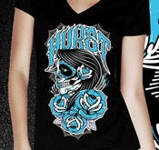 Image of Day of the Dead - Blue - Womens V-Neck