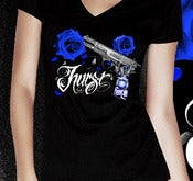 Image of Gun King 2 - Womens V-Neck