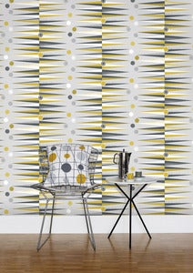 Image of Backgammon Wallpaper - Mustard