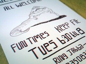 Image of A3 Jabba Salsa Lessons - Digital Print