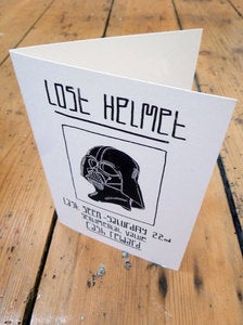 Image of Lost Helmet Greetings Card