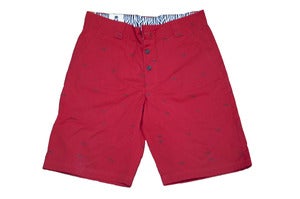 Image of Red  Zebra  Pomplin Golf Shorts 