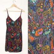 Image of BEADED MOSAIC DRESS // M-L
