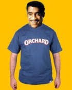 Image of Orchard Text Shadow Tee - Harbor Blue