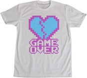 Image of 8 Bit Apparel Game Over Tee in Purple/Blue