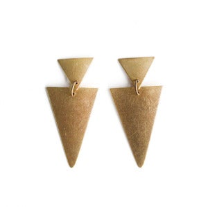 Image of Double Triangle Earrings