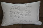 Image of Vintaged Inspired French Script Pillow