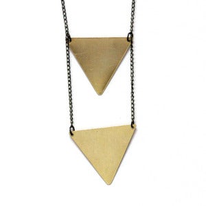 Image of Double Inverted Triangle Necklace