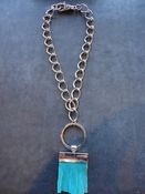 Image of Leather Fringe Necklace