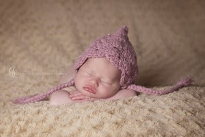 Image of Madison Pixie Bonnet in Rose Heather