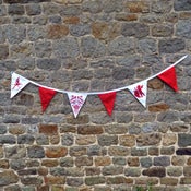 Image of Button-Up Bunting - Love Jubilee Red