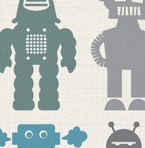 Image of robots - fabric sample