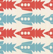 Image of rockets -  fabric sample