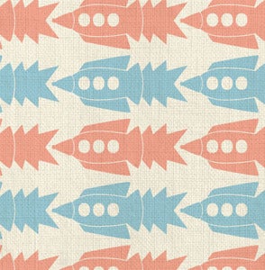 Image of rockets -  fabric strike off