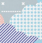 Image of clouds - fabric sample