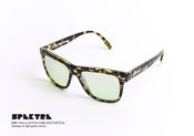 Image of Nulla Etica Sine Aeshtetica - tortoise + light green mirrored multilayer lens