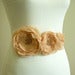 Image of Bridal Sash Belt - Champagne and Pearls by Nia Person