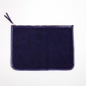 Image of LARGE CLUTCH - Navy & Purple