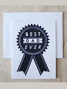 Image of Best Dad Ribbon Card : Sass + Peril