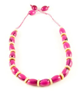 Image of Camajuro Natural Necklace Pink