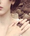 Image of Wooden Faceted Pyramid Ring