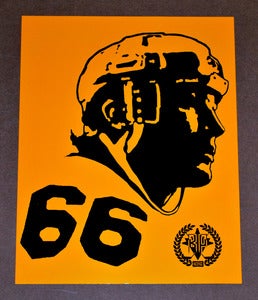 Image of Mario Lemieux "66" print by Backpage Press