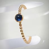 Image of 14k Gold Filled Blue Sapphire Engagement Ring, September Birthstone Ring, Stackable Ring 