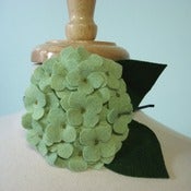 Image of large hydrangea // heathered aloe headband