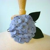 Image of large hydrangea // pale periwinkle headband