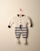 Image of c. 1970s knitted romper with hood