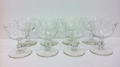 Image of Set of 8 Etched Glasses
