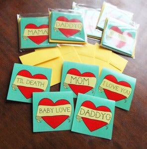 Image of Heart Tattoo Greeting Cards