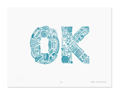 Image of OK (2 color edition) <br><span class="by">by </span></br><span class="author">Erik Marinovich</span>