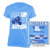 Image of Ladies V-Neck Step Up T-shirt