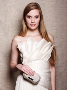 Image of Christian Siriano for SinCerae Croc Clutch (Ivory)