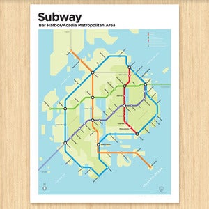 Image of Bar Harbor/Acadia National Park Subway Map