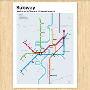 Image of Northampton/Amherst Subway Map