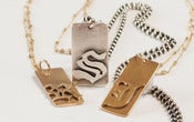 Image of Olde English Initial Necklaces