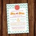 Image of Chevron Party Invitation - Chevron Stripe