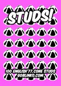 Image of Standard English '77 silver studs - bag of 100